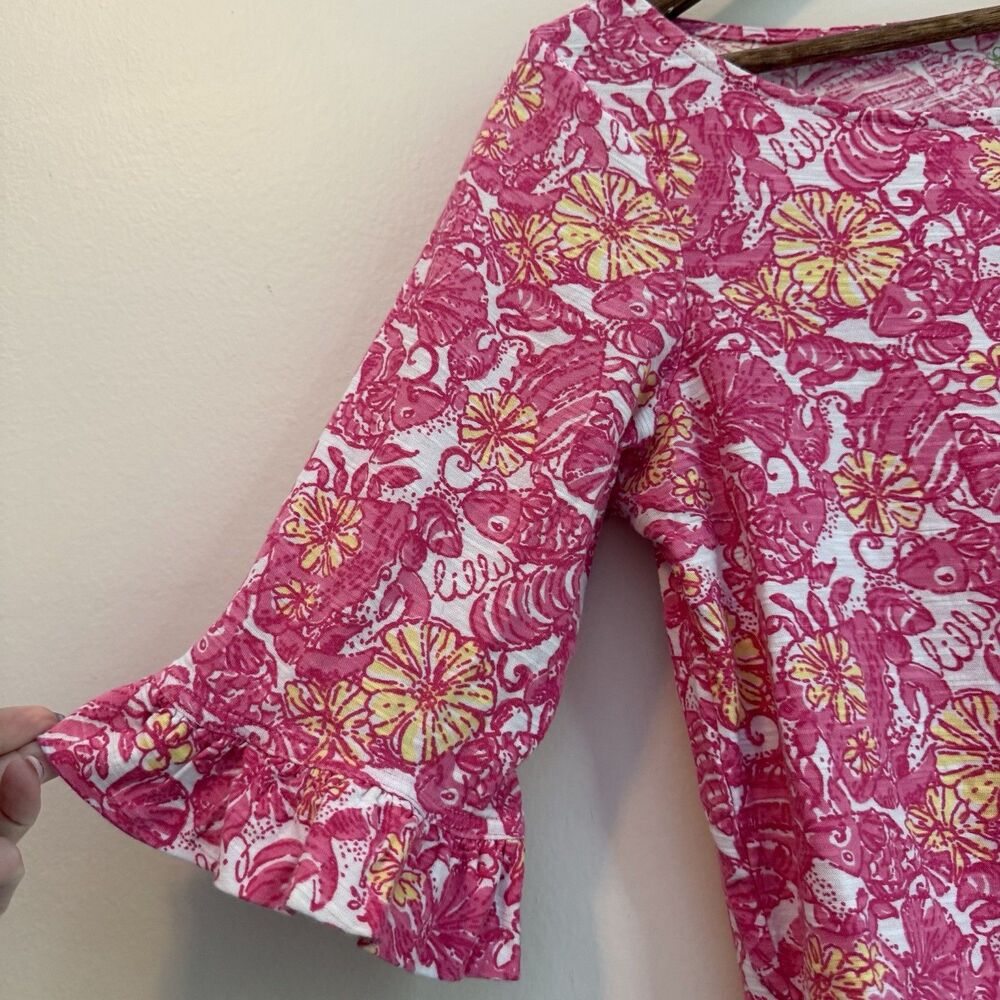 Lilly Pulitzer Somerset Shift Dress Chum Bucket Pink M - Picture 4 of 7